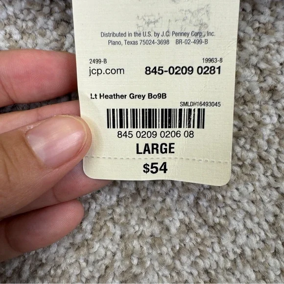 St. John's Bay Gray Knitwear Sweater Pearl Womens Size L - Picture 12 of 15